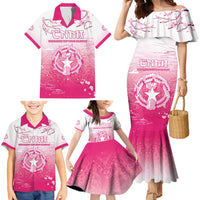 Personalized Sakura Marianas Family Matching Mermaid Dress and Hawaiian Shirt CNMI Seal