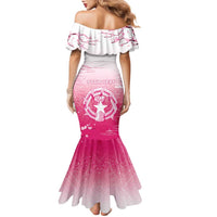 Personalized Sakura Marianas Family Matching Mermaid Dress and Hawaiian Shirt CNMI Seal