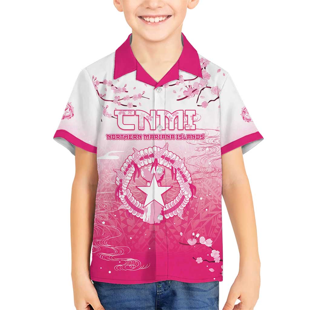 Personalized Sakura Marianas Family Matching Summer Maxi Dress and Hawaiian Shirt CNMI Seal