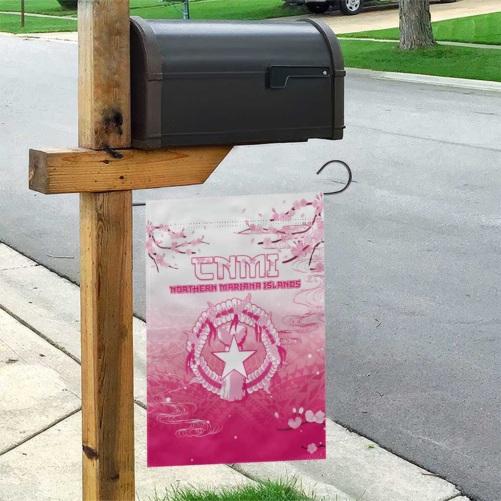 Sakura Marianas Garden Flag CNMI Seal