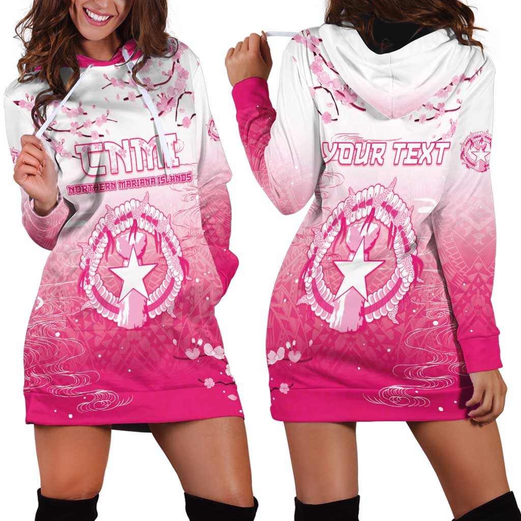 Personalized Sakura Marianas Hoodie Dress CNMI Seal