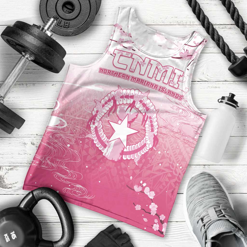 Personalized Sakura Marianas Men Tank Top CNMI Seal
