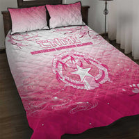 Sakura Marianas Quilt Bed Set CNMI Seal