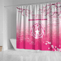 Sakura Marianas Shower Curtain CNMI Seal