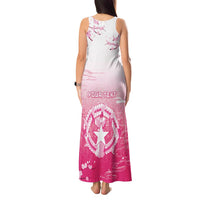 Personalized Sakura Marianas Tank Maxi Dress CNMI Seal