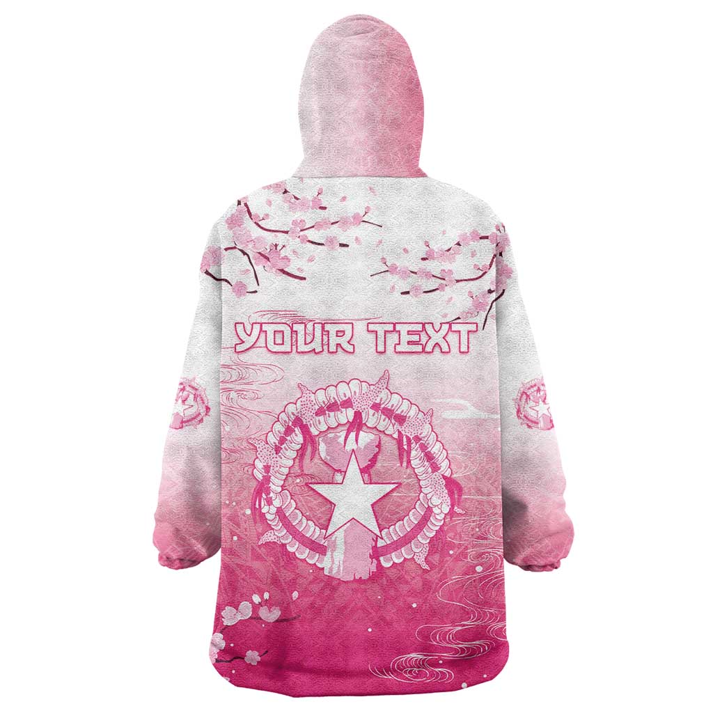 Personalized Sakura Marianas Wearable Blanket Hoodie CNMI Seal