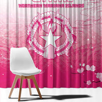 Sakura Marianas Window Curtain CNMI Seal