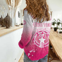 Personalized Sakura Marianas Women Casual Shirt CNMI Seal