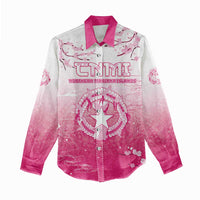 Personalized Sakura Marianas Women Casual Shirt CNMI Seal