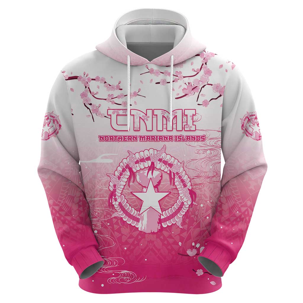Personalized Sakura Marianas Zip Hoodie CNMI Seal