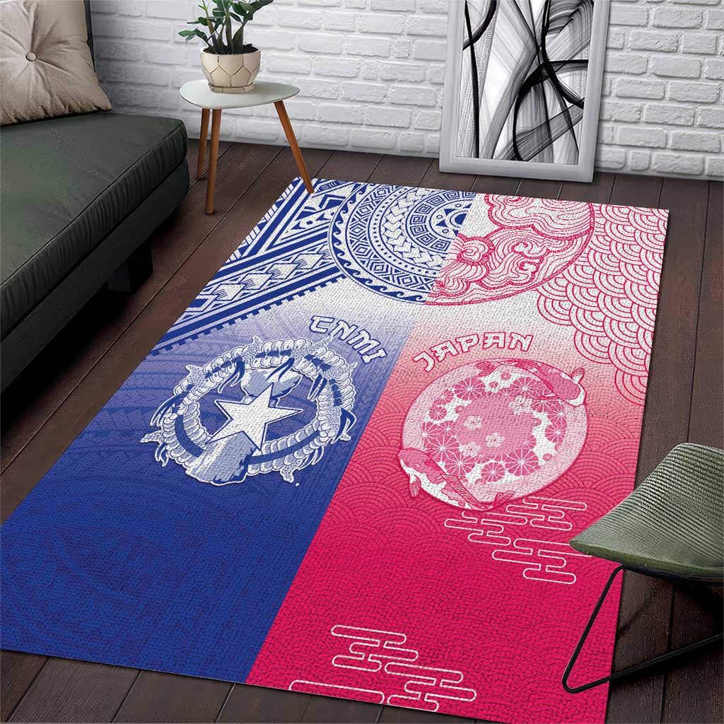 Northern Mariana Islands And Japan Together Area Rug