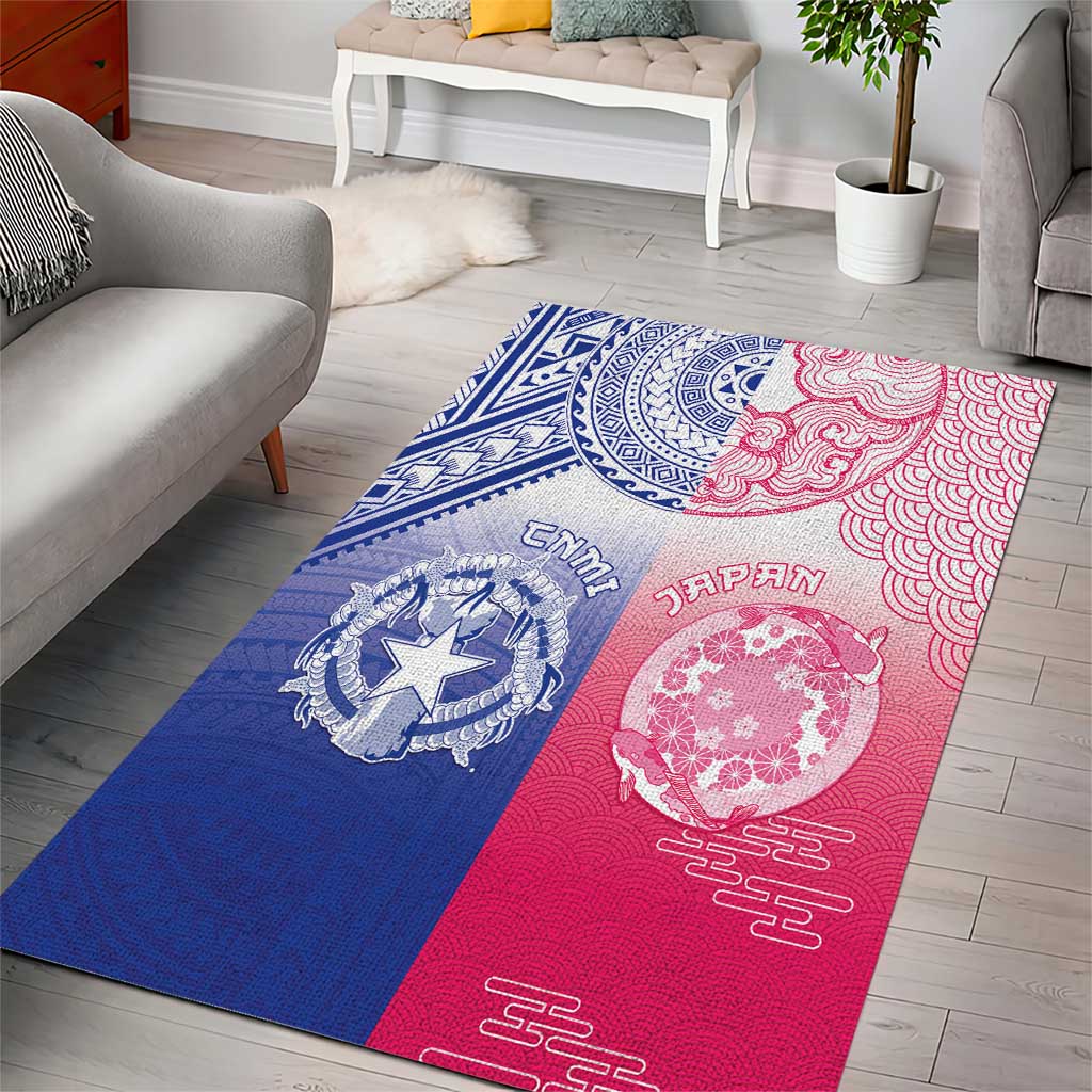 Northern Mariana Islands And Japan Together Area Rug