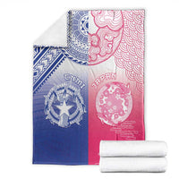 Northern Mariana Islands And Japan Together Blanket