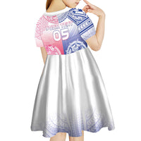 Custom Northern Mariana Islands And Japan Together Kid Short Sleeve Dress