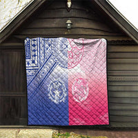 Northern Mariana Islands And Japan Together Quilt