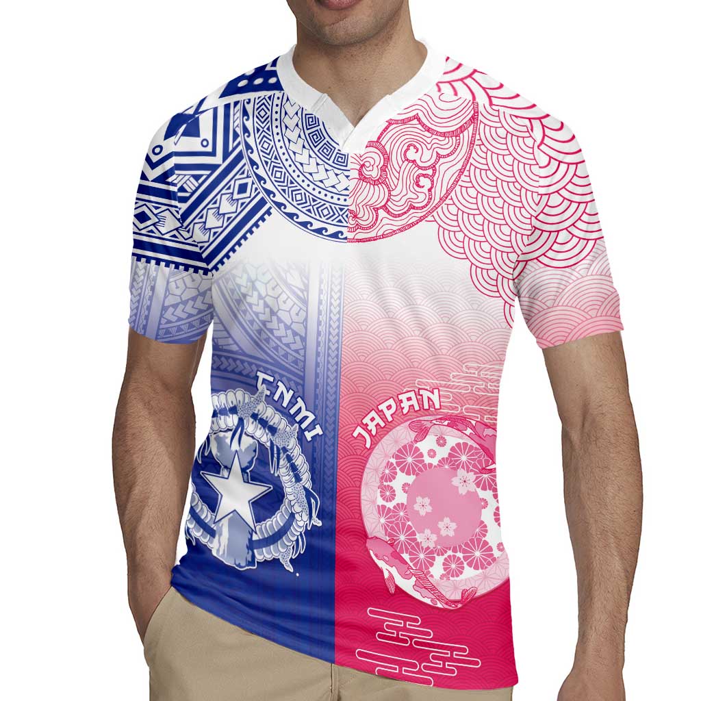 Custom Northern Mariana Islands And Japan Together Rugby Jersey