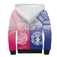 Custom Northern Mariana Islands And Japan Together Sherpa Hoodie LT05 - Polynesian Pride
