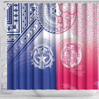 Northern Mariana Islands And Japan Together Shower Curtain
