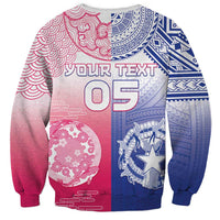 Custom Northern Mariana Islands And Japan Together Sweatshirt