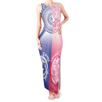 Custom Northern Mariana Islands And Japan Together Tank Maxi Dress