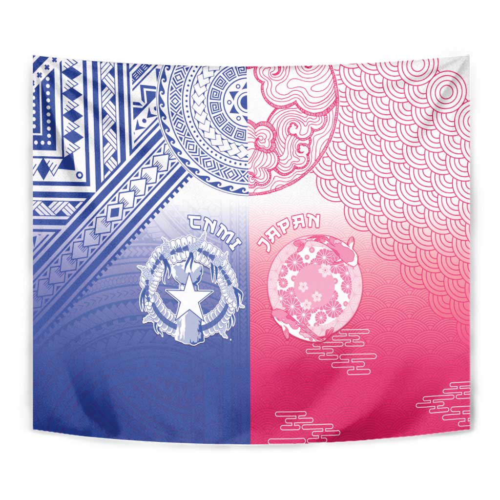 Northern Mariana Islands And Japan Together Tapestry