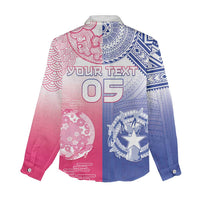 Custom Northern Mariana Islands And Japan Together Women Casual Shirt