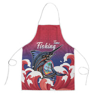 Guam Blue Marlin Fishing Apron Polynesian Style LT05 Red - Polynesian Pride