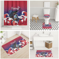 Guam Blue Marlin Fishing Bathroom Set Polynesian Style LT05 - Polynesian Pride