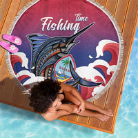 Guam Blue Marlin Fishing Beach Blanket Polynesian Style
