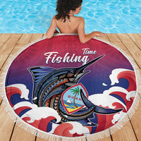 Guam Blue Marlin Fishing Beach Blanket Polynesian Style