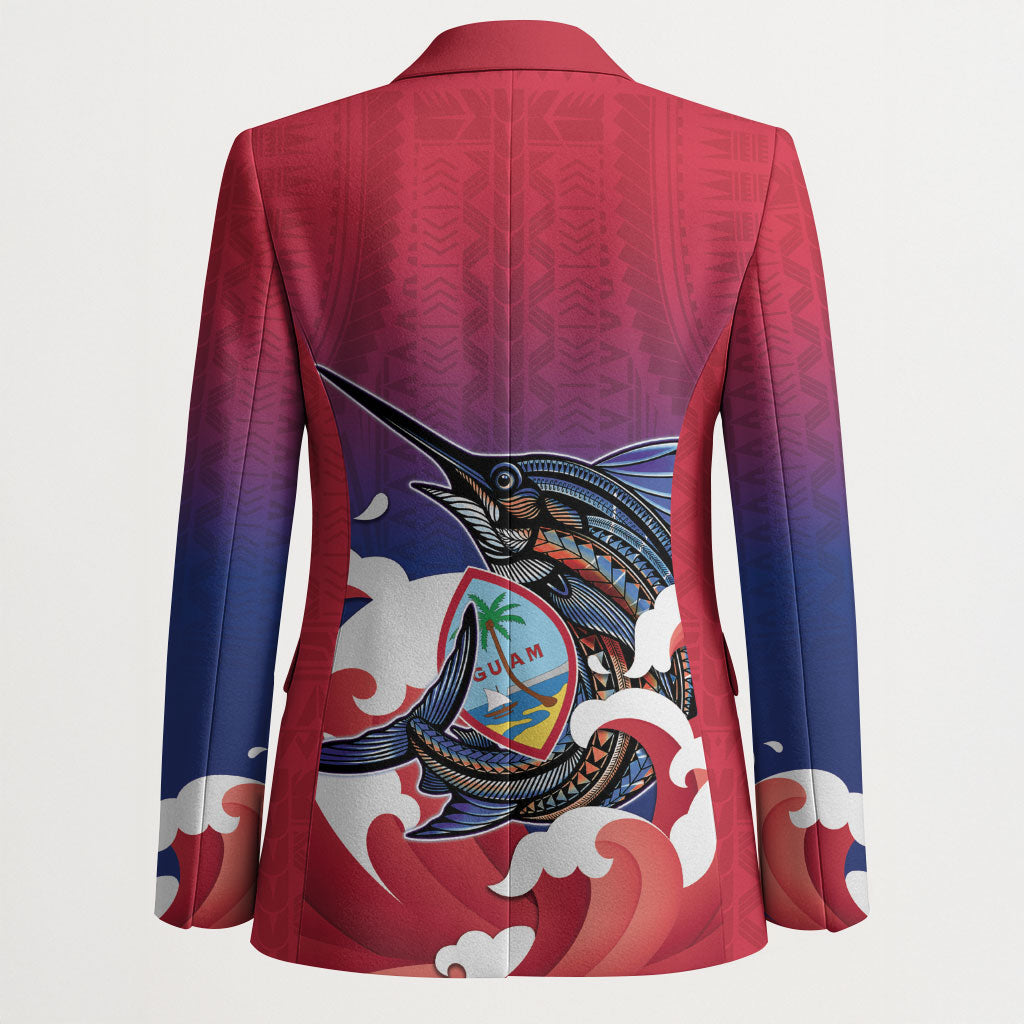 Guam Blue Marlin Fishing Blazer Polynesian Style LT05 - Polynesian Pride