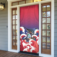 Guam Blue Marlin Fishing Door Cover Polynesian Style LT05 - Polynesian Pride