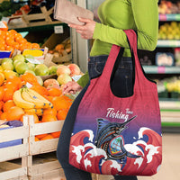 Guam Blue Marlin Fishing Grocery Bag Polynesian Style LT05 - Polynesian Pride