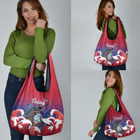 Guam Blue Marlin Fishing Grocery Bag Polynesian Style LT05 - Polynesian Pride