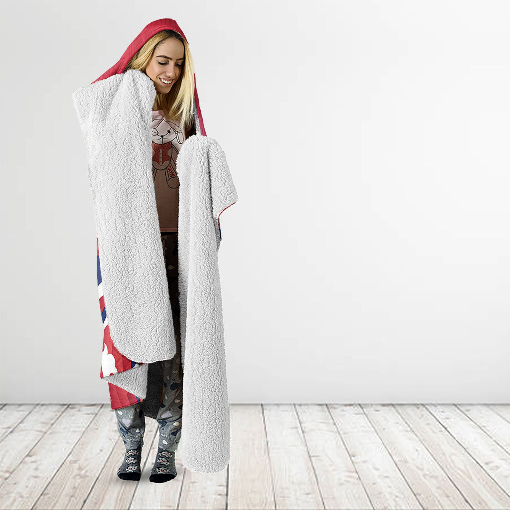 Guam Blue Marlin Fishing Hooded Blanket Polynesian Style LT05 - Polynesian Pride