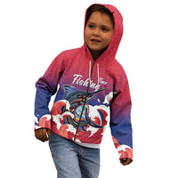 Guam Blue Marlin Fishing Kid Hoodie Polynesian Style LT05 - Polynesian Pride