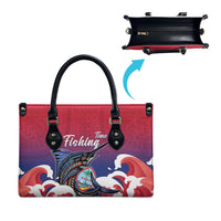 Guam Blue Marlin Fishing Leather Bag Polynesian Style LT05 - Polynesian Pride