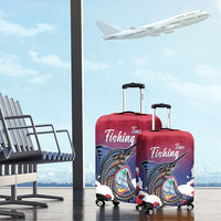 Guam Blue Marlin Fishing Luggage Cover Polynesian Style LT05 - Polynesian Pride