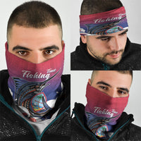 Guam Blue Marlin Fishing Neck Gaiter Polynesian Style LT05 - Polynesian Pride