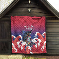 Guam Blue Marlin Fishing Quilt Polynesian Style LT05 - Polynesian Pride