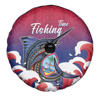 Guam Blue Marlin Fishing Spare Tire Cover Polynesian Style LT05 - Polynesian Pride