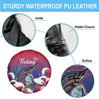 Guam Blue Marlin Fishing Spare Tire Cover Polynesian Style LT05 - Polynesian Pride