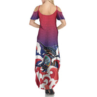 Guam Blue Marlin Fishing Summer Maxi Dress Polynesian Style LT05 - Polynesian Pride