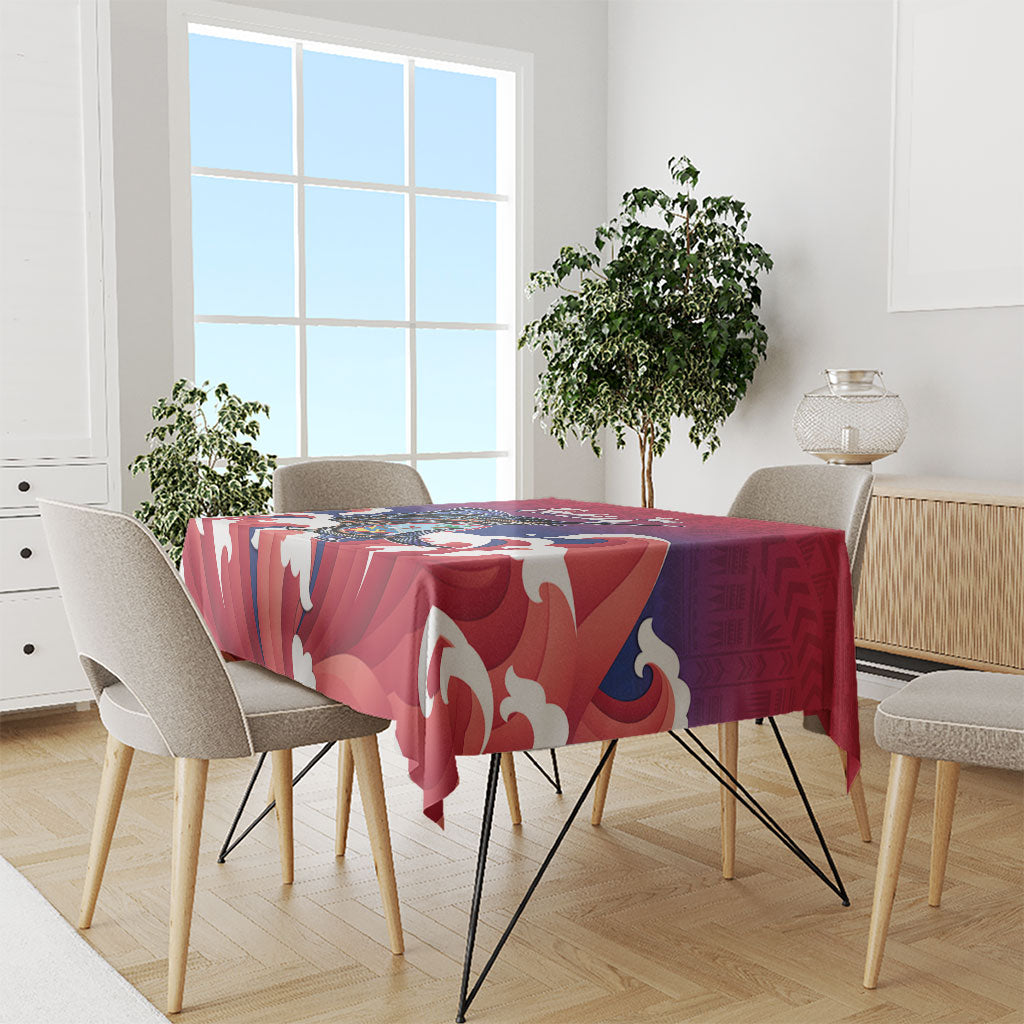 Guam Blue Marlin Fishing Tablecloth Polynesian Style LT05 - Polynesian Pride
