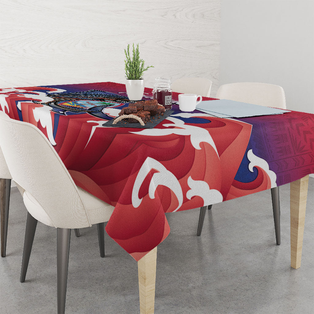 Guam Blue Marlin Fishing Tablecloth Polynesian Style LT05 - Polynesian Pride