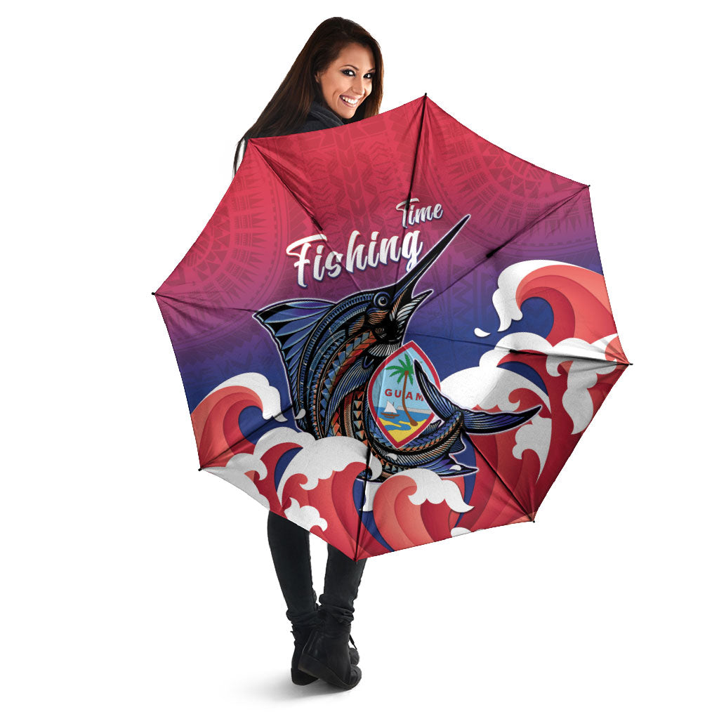 Guam Blue Marlin Fishing Umbrella Polynesian Style LT05 - Polynesian Pride