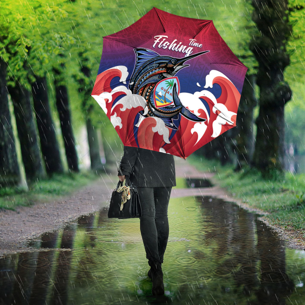 Guam Blue Marlin Fishing Umbrella Polynesian Style LT05 - Polynesian Pride
