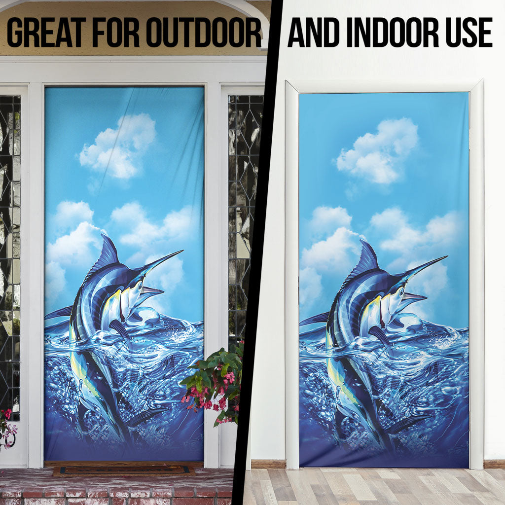 Hawaii Blue Marlin Fishing Door Cover LT05 - Polynesian Pride