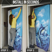 Hawaii Blue Marlin Fishing Door Cover LT05 - Polynesian Pride