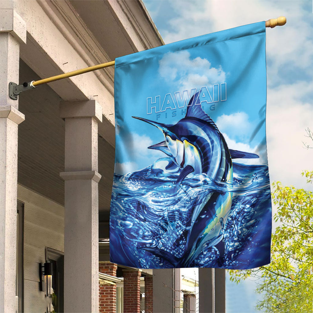Hawaii Blue Marlin Fishing Garden Flag